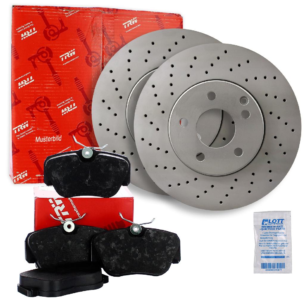 TRW Bremsbelagsatz, Scheibenbremse GDB1554 + Bremsscheibe DF6189S