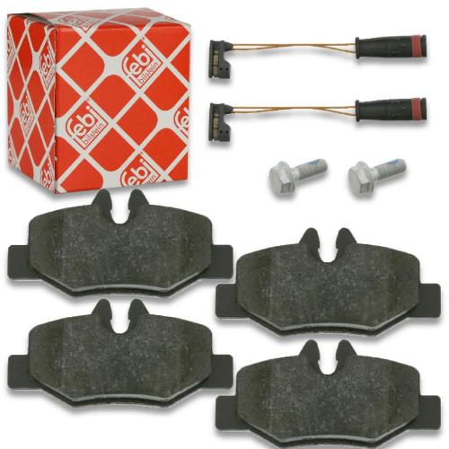 FEBI BILSTEIN Bremsscheibe 24076 + Bremsbelagsatz, Scheibenbremse 16535 + Bremsbelagsatz, Scheibenbremse 16487 + Bremsscheibe 24077 Bild FEBI BILSTEIN Bremsscheibe 24076 + Bremsbelagsatz, Scheibenbremse 16535 + Bremsbelagsatz, Scheibenbremse 16487 + Bremsscheibe 24077