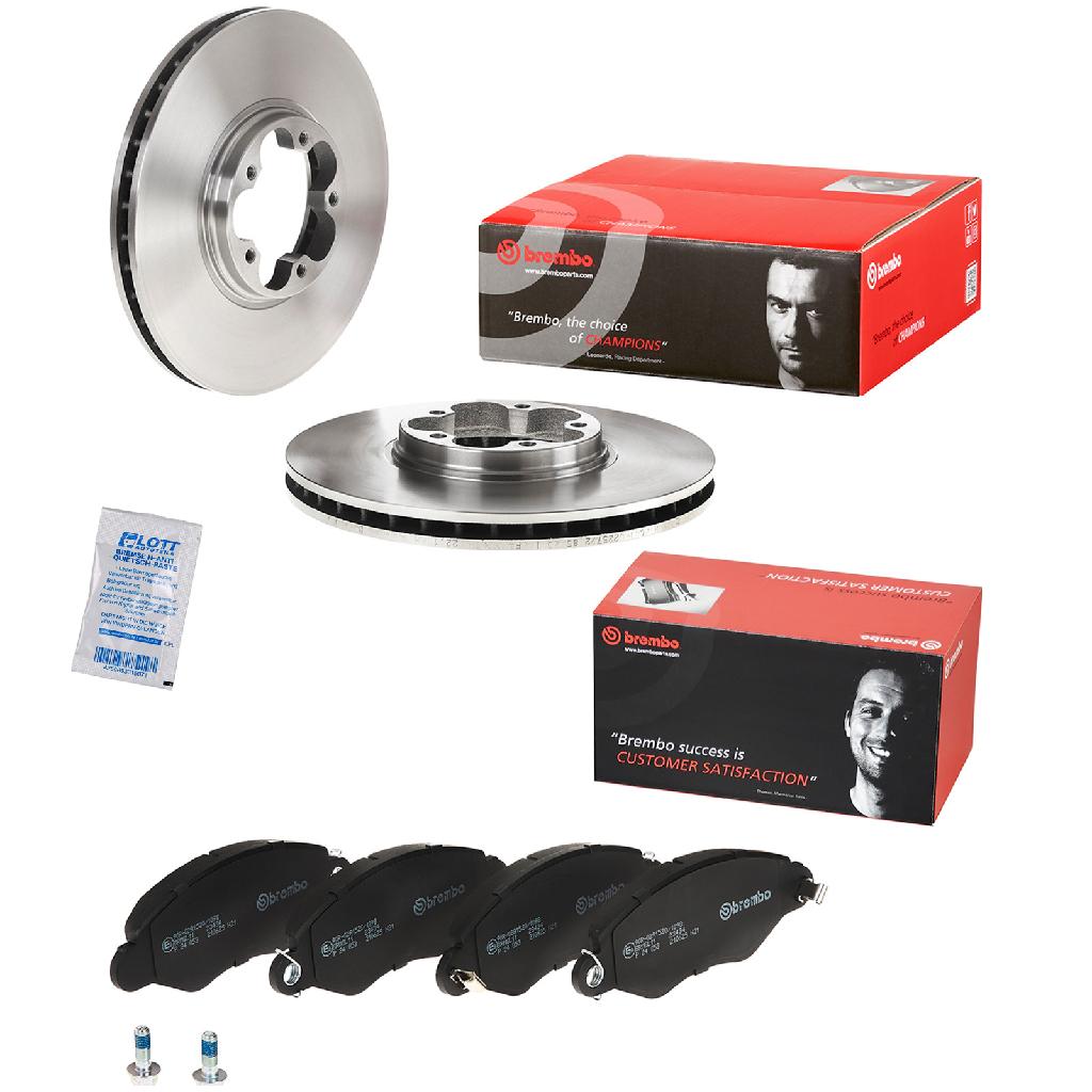 BREMBO Bremsscheibe 09.8960.10 + Bremsbelagsatz, Scheibenbremse P 24 053