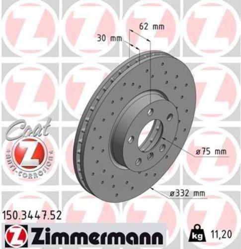 ATE Warnkontakt, Bremsbelagverschleiß 24.8190-0289.2 ZIMMERMANN Bremsscheibe 150.3447.52 + Bremsbelagsatz, Scheibenbremse 24170.195.1 Bild ATE Warnkontakt, Bremsbelagverschleiß 24.8190-0289.2 ZIMMERMANN Bremsscheibe 150.3447.52 + Bremsbelagsatz, Scheibenbremse 24170.195.1