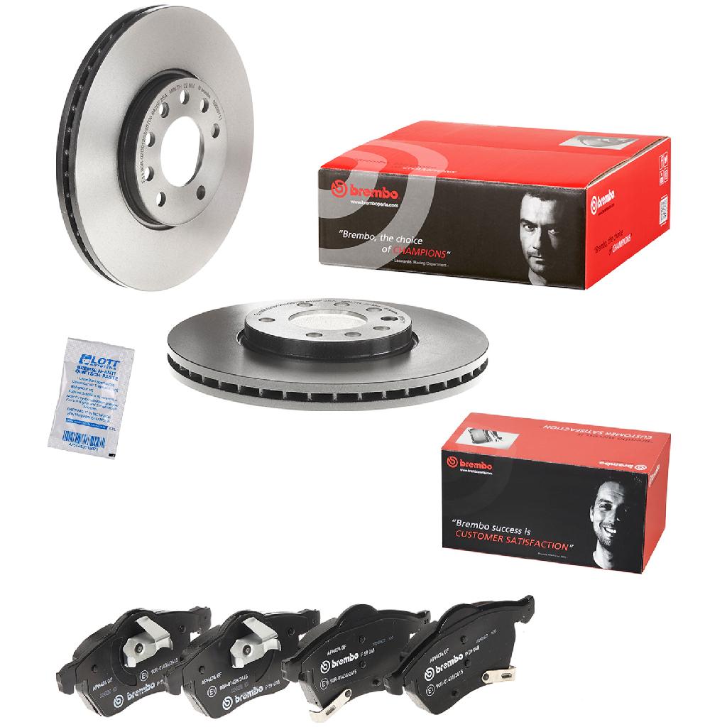 BREMBO Bremsbelagsatz, Scheibenbremse P 59 048 + Bremsscheibe 09.6997.11