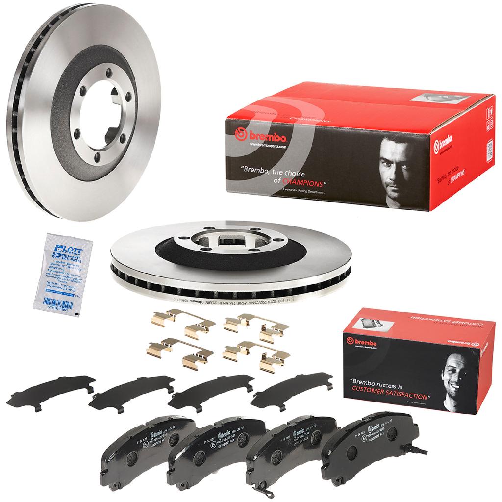 BREMBO Bremsbelagsatz, Scheibenbremse P 34 007 + Bremsscheibe 09.B267.10