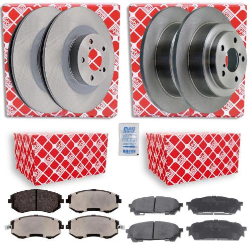 FEBI BILSTEIN Bremsscheibe 28153 + Bremsbelagsatz, Scheibenbremse 170666 + Bremsbelagsatz, Scheibenbremse 16643 + Bremsscheibe 108400 Bild FEBI BILSTEIN Bremsscheibe 28153 + Bremsbelagsatz, Scheibenbremse 170666 + Bremsbelagsatz, Scheibenbremse 16643 + Bremsscheibe 108400