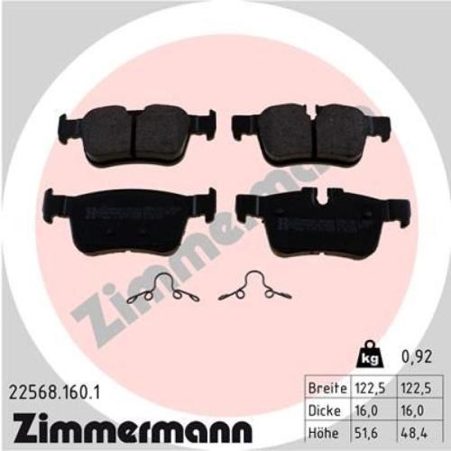 ZIMMERMANN Bremsscheibe 610.3727.20 + Bremsscheibe 610.3725.20 + Bremsbelagsatz, Scheibenbremse 22098.170.1 + Bremsbelagsatz, Scheibenbremse 22568.160.1 Bild ZIMMERMANN Bremsscheibe 610.3727.20 + Bremsscheibe 610.3725.20 + Bremsbelagsatz, Scheibenbremse 22098.170.1 + Bremsbelagsatz, Scheibenbremse 22568.160.1