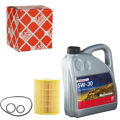 FEBI BILSTEIN Verschlussschraube, Ölwanne 48871 + Motoröl 32947 + Ölfilter 38462 Bild FEBI BILSTEIN Verschlussschraube, Ölwanne 48871 + Motoröl 32947 + Ölfilter 38462