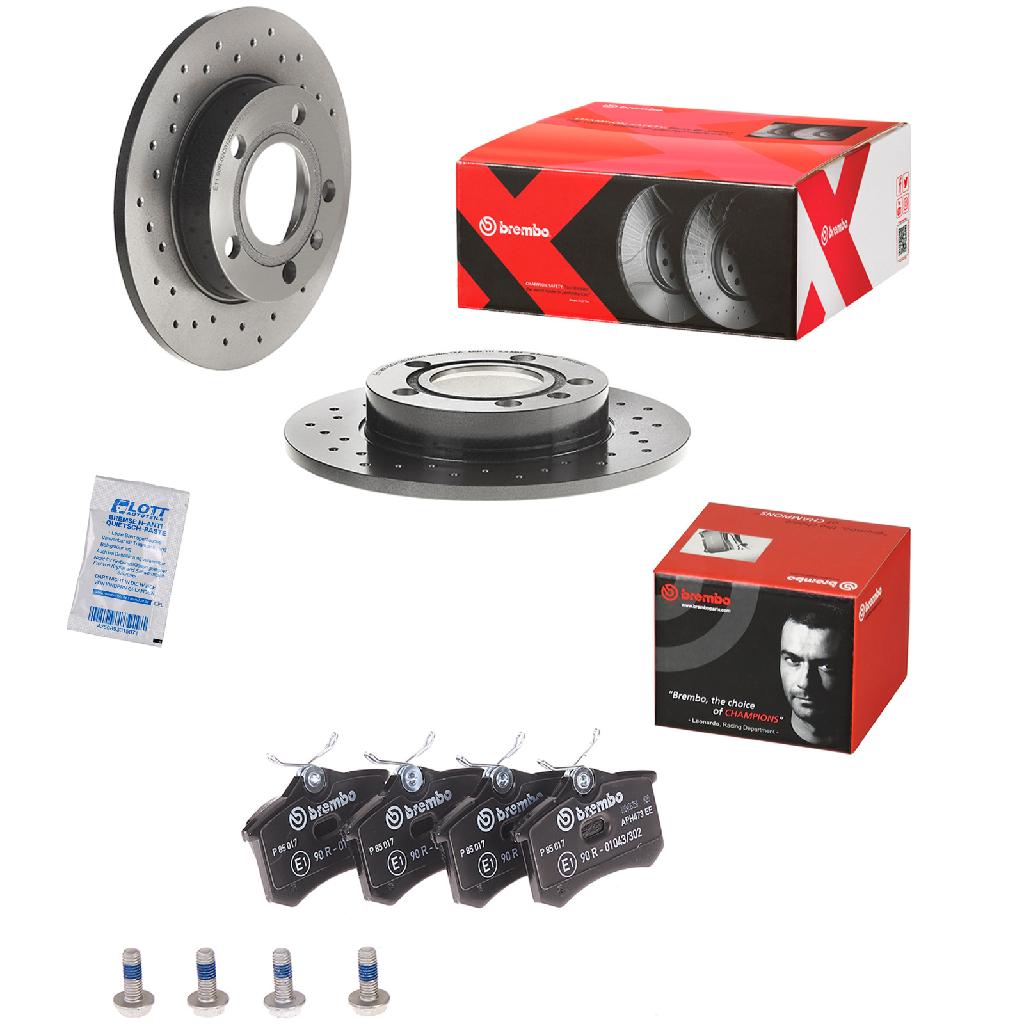 BREMBO Bremsscheibe 08.9136.1X + Bremsbelagsatz, Scheibenbremse P 85 017