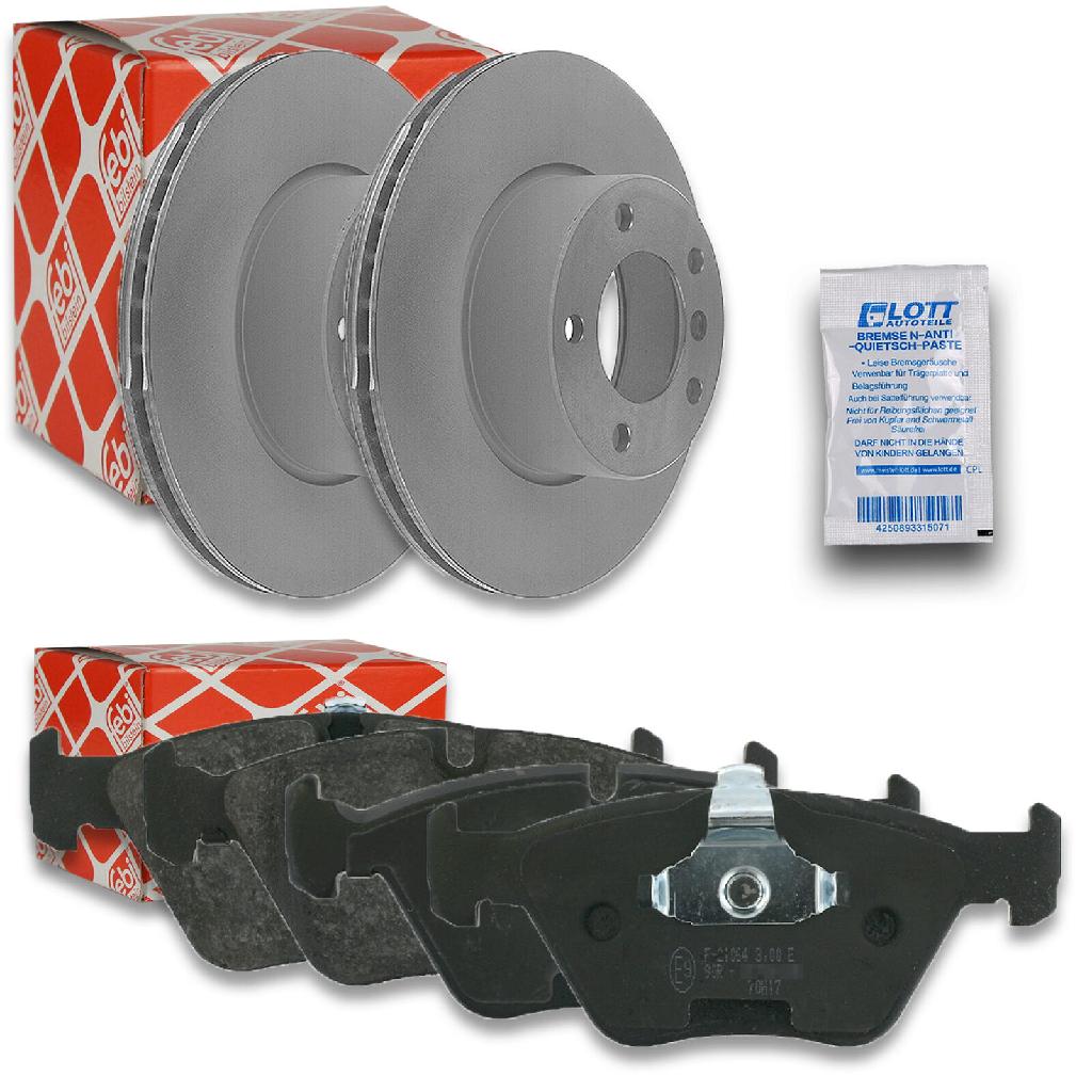 FEBI BILSTEIN Bremsbelagsatz, Scheibenbremse 16217 + Bremsscheibe 10753