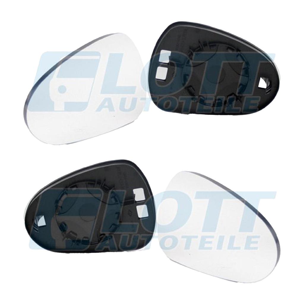 JOHNS Spiegelglas, Außenspiegel 67 16 38-80 + Spiegelglas, Außenspiegel 67 16 37-80