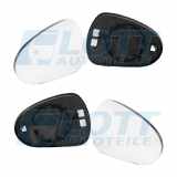 JOHNS Spiegelglas, Außenspiegel 67 16 38-80 + Spiegelglas, Außenspiegel 67 16 37-80