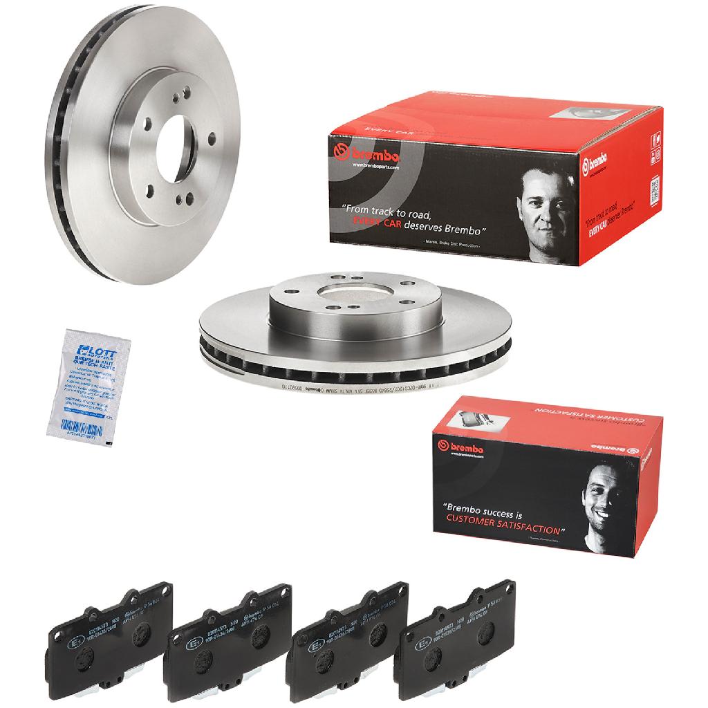 BREMBO Bremsscheibe 09.5931.10 + Bremsbelagsatz, Scheibenbremse P 56 034