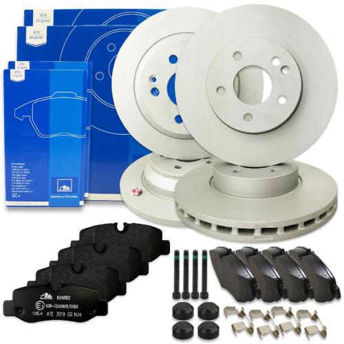 ATE Bremsscheibe 24.0112-0213.1 + Bremsbelagsatz, Scheibenbremse 13.0460-4882.2 + Bremsscheibe 24.0128-0145.1 + Bremsbelagsatz, Scheibenbremse 13.0460-4826.2 Bild ATE Bremsscheibe 24.0112-0213.1 + Bremsbelagsatz, Scheibenbremse 13.0460-4882.2 + Bremsscheibe 24.0128-0145.1 + Bremsbelagsatz, Scheibenbremse 13.0460-4826.2
