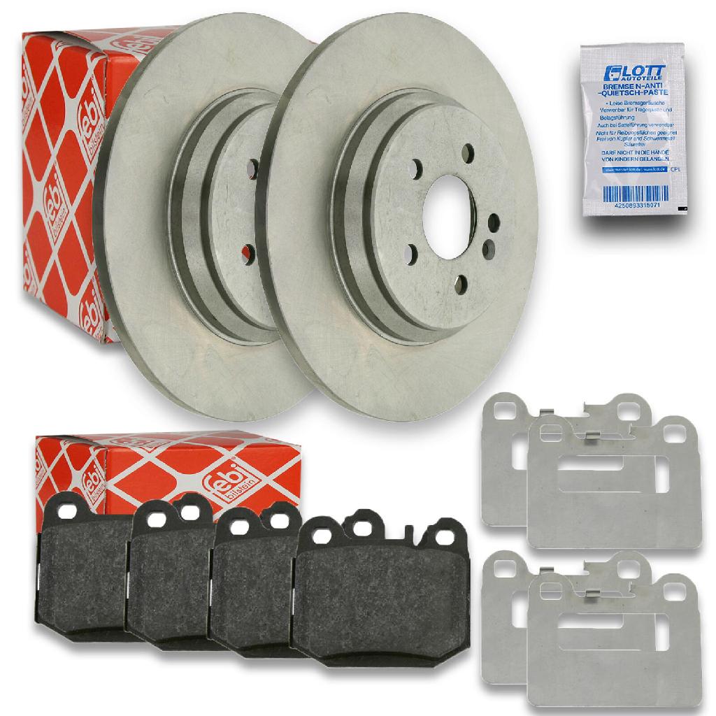 FEBI BILSTEIN Bremsbelagsatz, Scheibenbremse 16437 + Bremsscheibe 24350