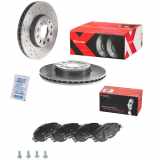 BREMBO Bremsbelagsatz, Scheibenbremse P 85 147 + Bremsscheibe 09.9145.1X