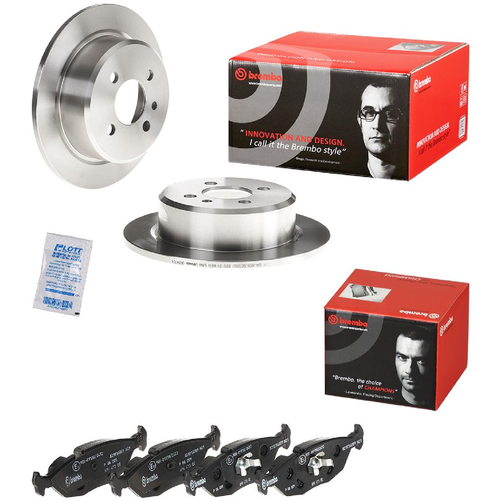 BREMBO Bremsscheibe 08.3947.24 + Bremsbelagsatz, Scheibenbremse P 06 009