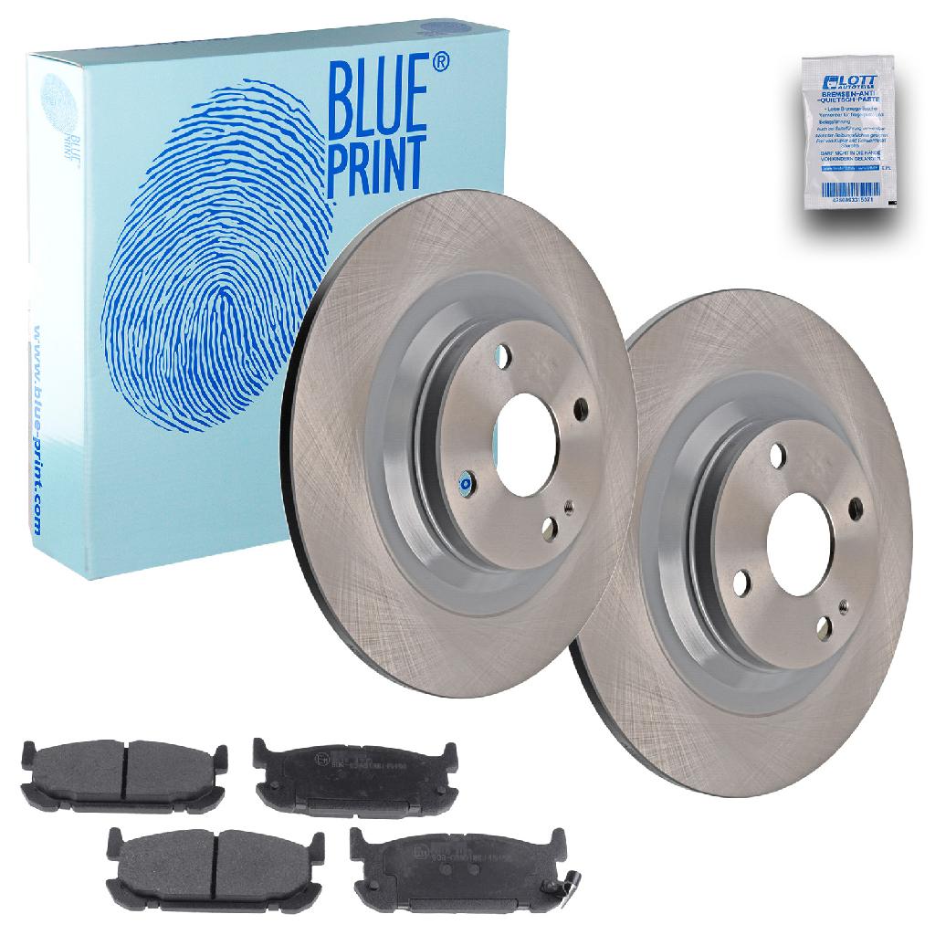 BLUE PRINT Bremsbelagsatz, Scheibenbremse ADM54284 + Bremsscheibe ADM54374