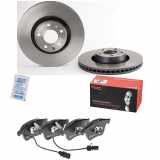 BREMBO Bremsscheibe 09.9534.11 + Bremsbelagsatz, Scheibenbremse P 85 084