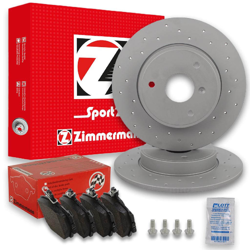 ZIMMERMANN Bremsscheibe 405.4102.52 + Bremsbelagsatz, Scheibenbremse 21999.160.1