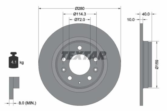 TEXTAR Bremsbelagsatz, Scheibenbremse 2458201 + Bremsscheibe 92180703 + Bremsscheibe 92125603 + Bremsbelagsatz, Scheibenbremse 2404501 Bild TEXTAR Bremsbelagsatz, Scheibenbremse 2458201 + Bremsscheibe 92180703 + Bremsscheibe 92125603 + Bremsbelagsatz, Scheibenbremse 2404501