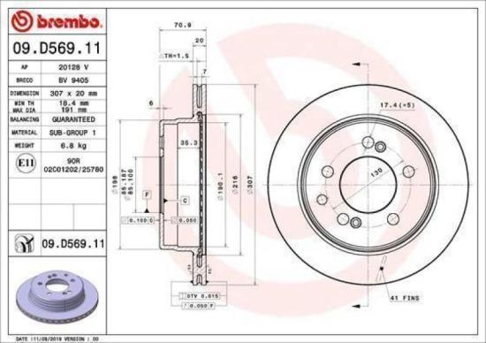 BREMBO Bremsscheibe 09.B974.11 + Bremsbelagsatz, Scheibenbremse P 30 057 + Bremsbelagsatz, Scheibenbremse P 30 013 + Bremsscheibe 09.D569.11 Bild BREMBO Bremsscheibe 09.B974.11 + Bremsbelagsatz, Scheibenbremse P 30 057 + Bremsbelagsatz, Scheibenbremse P 30 013 + Bremsscheibe 09.D569.11