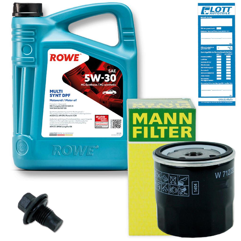 MAPCO Verschlussschraube, Ölwanne 95947 MANN-FILTER Ölfilter W 610/9 ROWE Motoröl 20125-0050-99