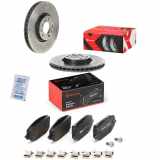 BREMBO Bremsbelagsatz, Scheibenbremse P 61 142 + Bremsscheibe 09.C133.1X