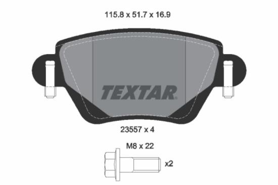 TEXTAR Bremsscheibe 92181203 + Bremsbelagsatz, Scheibenbremse 2355702 Bild TEXTAR Bremsscheibe 92181203 + Bremsbelagsatz, Scheibenbremse 2355702
