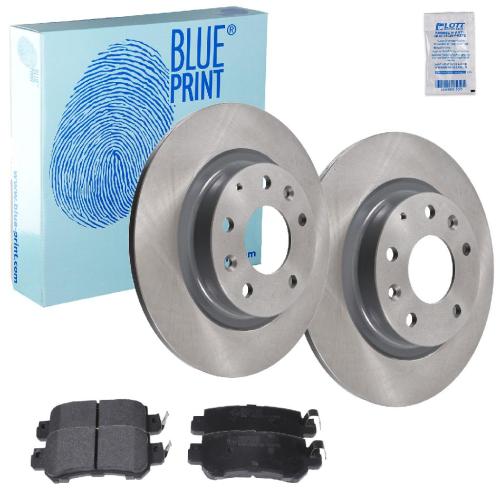 BLUE PRINT Bremsscheibe ADM543132 + Bremsbelagsatz, Scheibenbremse ADM542105 Bild BLUE PRINT Bremsscheibe ADM543132 + Bremsbelagsatz, Scheibenbremse ADM542105