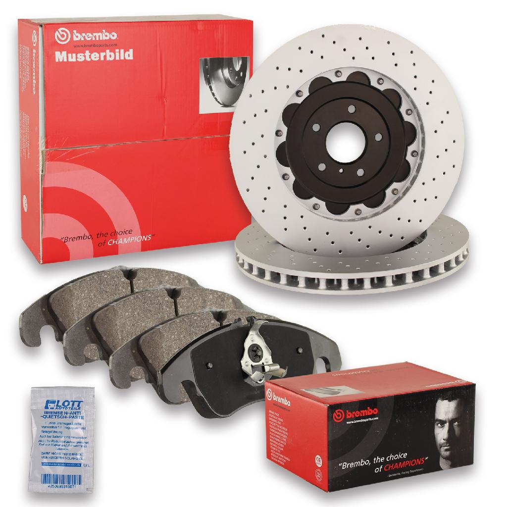 BREMBO Bremsscheibe 09.C177.1X + Bremsbelagsatz, Scheibenbremse P 54 059