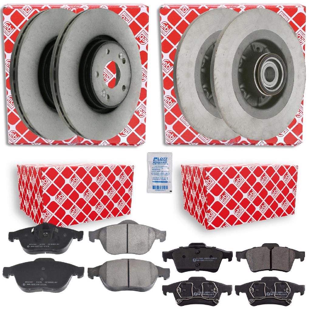 FEBI BILSTEIN Bremsscheibe 21299 + Bremsbelagsatz, Scheibenbremse 16428 + Bremsscheibe 23333 + Bremsbelagsatz, Scheibenbremse 16427