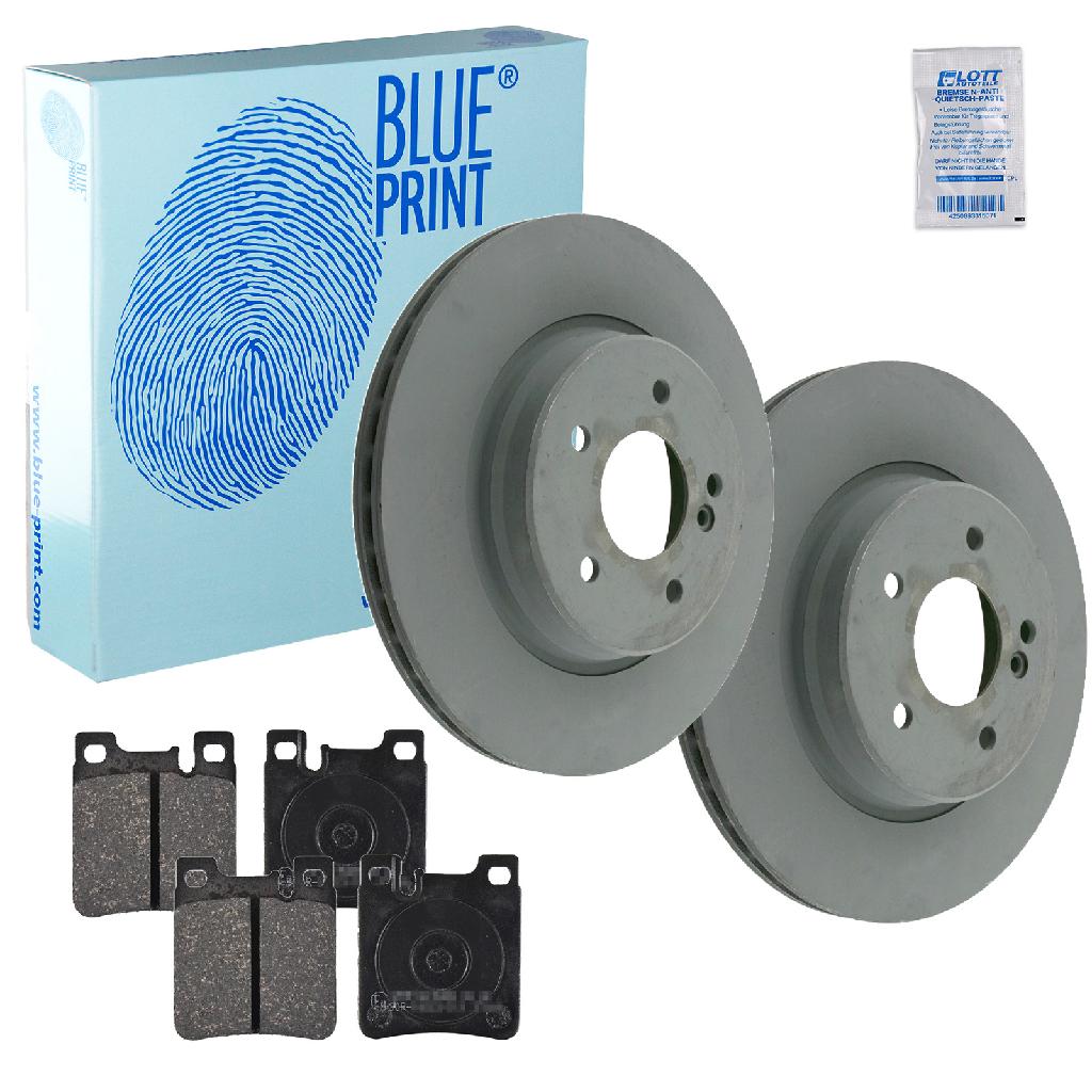 BLUE PRINT Bremsbelagsatz, Scheibenbremse ADA104239 + Bremsscheibe ADA104330