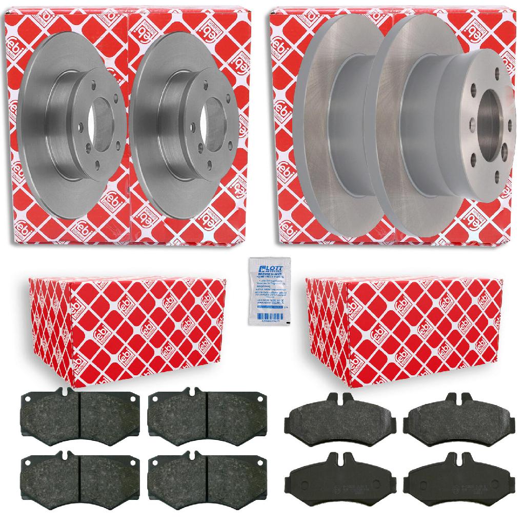 FEBI BILSTEIN Bremsscheibe 22858 + Bremsbelagsatz, Scheibenbremse 16033 + Bremsbelagsatz, Scheibenbremse 16450 + Bremsscheibe 10681