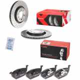 BREMBO Bremsbelagsatz, Scheibenbremse P 85 041 + Bremsscheibe 09.7012.1X