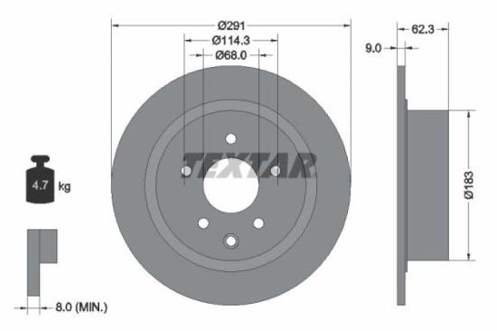 TEXTAR Bremsscheibe 92237103 + Bremsbelagsatz, Scheibenbremse 2577801 + Bremsscheibe 92232203 + Bremsbelagsatz, Scheibenbremse 2156201 Bild TEXTAR Bremsscheibe 92237103 + Bremsbelagsatz, Scheibenbremse 2577801 + Bremsscheibe 92232203 + Bremsbelagsatz, Scheibenbremse 2156201