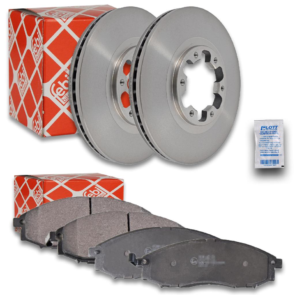 FEBI BILSTEIN Bremsscheibe 170741 + Bremsbelagsatz, Scheibenbremse 170665