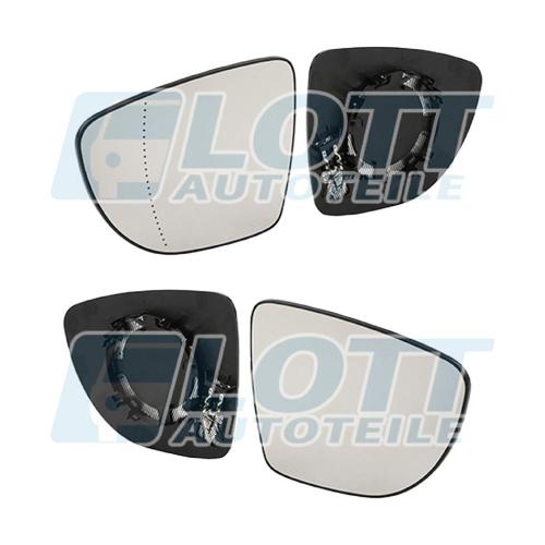 JOHNS Spiegelglas, Außenspiegel 60 10 38-81 + Spiegelglas, Außenspiegel 60 10 37-81 Bild JOHNS Spiegelglas, Außenspiegel 60 10 38-81 + Spiegelglas, Außenspiegel 60 10 37-81