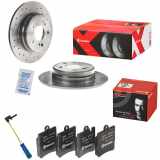 BREMBO Bremsscheibe 08.5178.3X + Warnkontakt, Bremsbelagverschleiß A 00 377 + Bremsbelagsatz, Scheibenbremse P 50 033