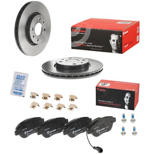 BREMBO Bremsscheibe 09.5843.11 + Bremsbelagsatz, Scheibenbremse P 23 087 Bild BREMBO Bremsscheibe 09.5843.11 + Bremsbelagsatz, Scheibenbremse P 23 087