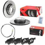 BREMBO Bremsbelagsatz, Scheibenbremse P 06 036 + Bremsscheibe 09.A259.1X + Warnkontakt, Bremsbelagverschleiß A 00 435