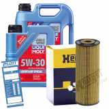 LIQUI MOLY Motoröl 1193 + Motoröl 1192 HENGST FILTER Ölfilter E142H D21