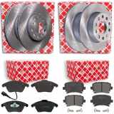 FEBI BILSTEIN Bremsscheibe 22902 + Bremsbelagsatz, Scheibenbremse 16540 + Bremsbelagsatz, Scheibenbremse 16502 + Bremsscheibe 36215