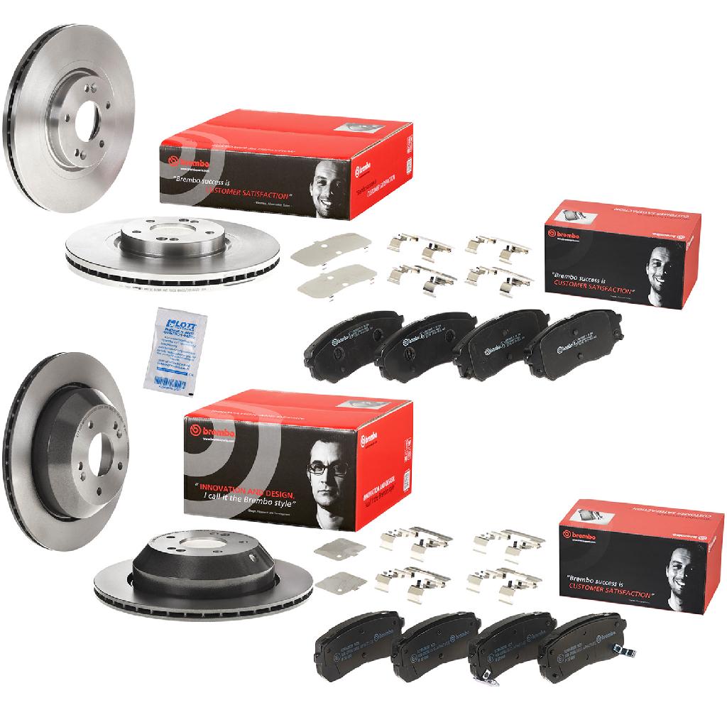 BREMBO Bremsbelagsatz, Scheibenbremse P 30 080 + Bremsscheibe 09.B614.10 + Bremsscheibe 09.C503.11 + Bremsbelagsatz, Scheibenbremse P 30 086