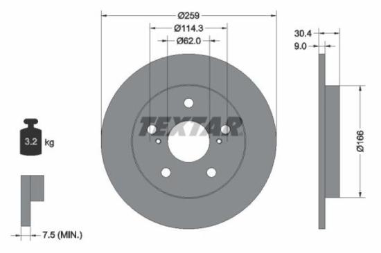 TEXTAR Bremsbelagsatz, Scheibenbremse 2501601 + Bremsbelagsatz, Scheibenbremse 2433601 + Bremsscheibe 92163803 + Bremsscheibe 92164103 Bild TEXTAR Bremsbelagsatz, Scheibenbremse 2501601 + Bremsbelagsatz, Scheibenbremse 2433601 + Bremsscheibe 92163803 + Bremsscheibe 92164103
