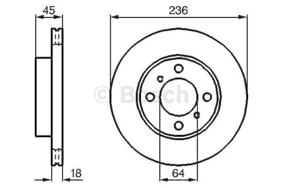 BOSCH Bremsscheibe 0 986 478 572 + Bremsbelagsatz, Scheibenbremse 0 986 460 980 Bild BOSCH Bremsscheibe 0 986 478 572 + Bremsbelagsatz, Scheibenbremse 0 986 460 980