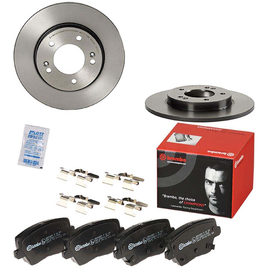 BREMBO Bremsbelagsatz, Scheibenbremse P 30 109 + Bremsscheibe 08.D627.11