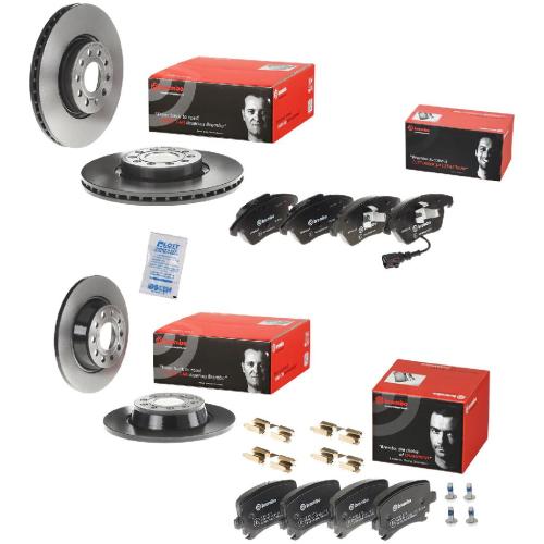 BREMBO Bremsscheibe 09.9772.11 + Bremsscheibe 08.A202.11 + Bremsbelagsatz, Scheibenbremse P 85 146 + Bremsbelagsatz, Scheibenbremse P 85 073 Bild BREMBO Bremsscheibe 09.9772.11 + Bremsscheibe 08.A202.11 + Bremsbelagsatz, Scheibenbremse P 85 146 + Bremsbelagsatz, Scheibenbremse P 85 073