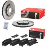 BREMBO Bremsbelagsatz, Scheibenbremse P 77 001 + Bremsscheibe 09.D414.11