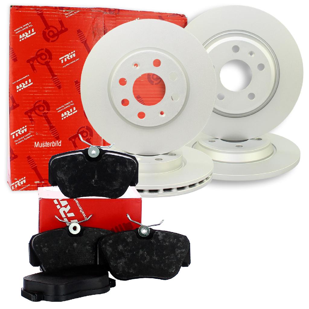 TRW Bremsbelagsatz, Scheibenbremse GDB1910 + Bremsbelagsatz, Scheibenbremse GDB1903 + Bremsscheibe DF2816S + Bremsscheibe DF6131S