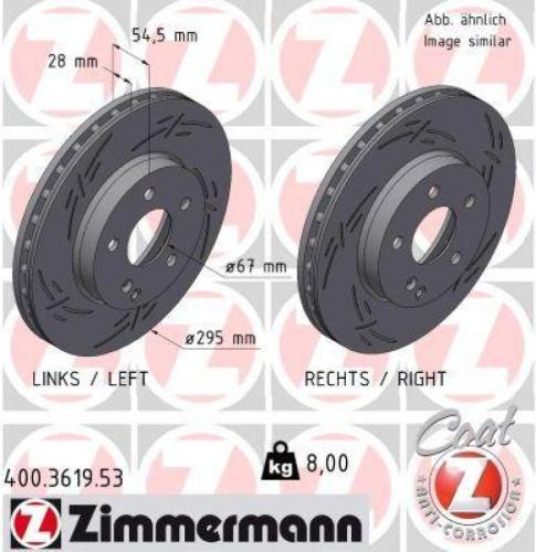 ZIMMERMANN Bremsscheibe 400.3619.53 + Bremsbelagsatz, Scheibenbremse 23743.200.2 Bild ZIMMERMANN Bremsscheibe 400.3619.53 + Bremsbelagsatz, Scheibenbremse 23743.200.2
