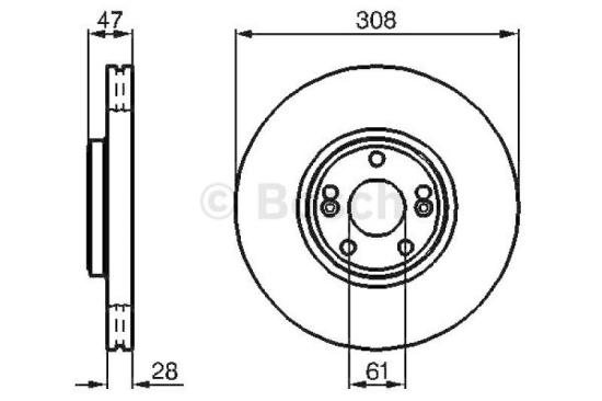 BOSCH Bremsscheibe 0 986 479 198 + Bremsbelagsatz, Scheibenbremse 0 986 494 033 Bild BOSCH Bremsscheibe 0 986 479 198 + Bremsbelagsatz, Scheibenbremse 0 986 494 033