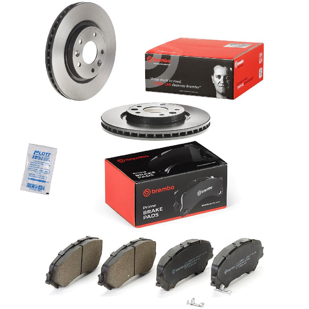 BREMBO Bremsbelagsatz, Scheibenbremse P 56 099 + Bremsscheibe 09.C545.11